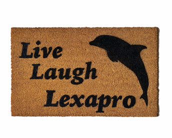 Live Laugh LEXAPRO dolphin doormat