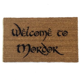 Welcome to MORDOR JRR Tolkien nerd doormat