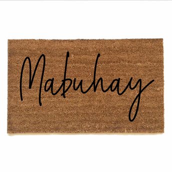 mabuhay filipino welcome mat coir sustainable doormat