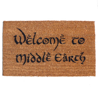 Welcome to Middle Earth, JRR Tolkien nerd doormat The Hobbit, LOTR