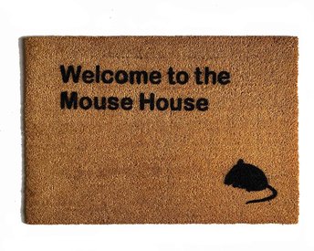 Welcome to the Mouse House outdoor coir doormat