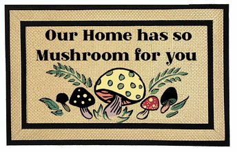 all weather doormat Our home has so mushroom Cottagecore decor