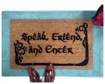 Tolkien  -Speak, FriendTolkien  Speak, Friend, and Enter with TREES nerdy house