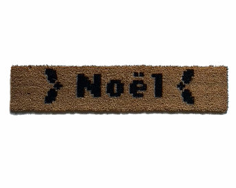 Nerdy Noel skinny coir doormat