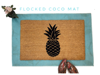 Pineapple boho style damn good doormat