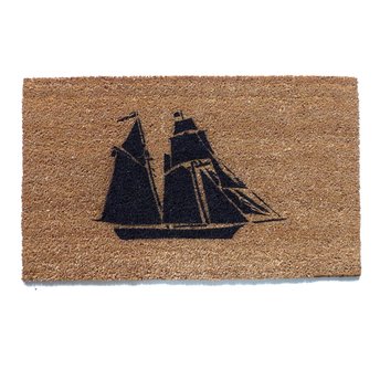 Pirate ship doormat- The Pride of Baltimore Hand Painted door mat