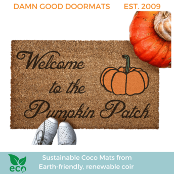 welcome to the pumpkin patch fall doormat