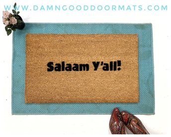 Salaam Y'all, funny southern Muslim doormat