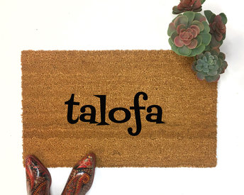 Samoan talofa  welcome doormat