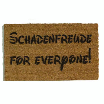 Schadenfreude for everyone!™ funny pleasure of pain doormat German