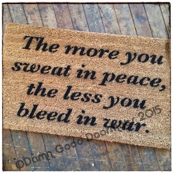 Sweat in peace