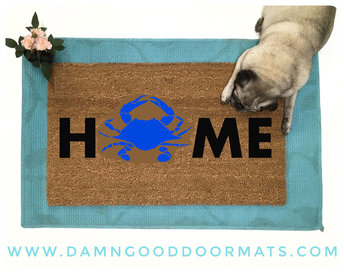 Home maryland crab funny doormat