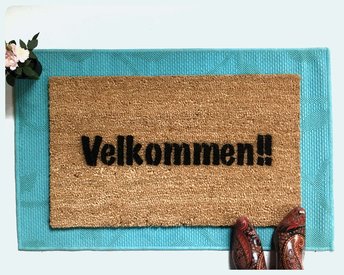 Norway Norwegian doormat Velkommen Come In