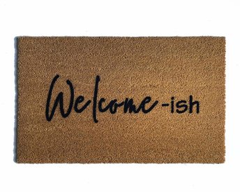 Welcome-ish doormat funny go away coir mat