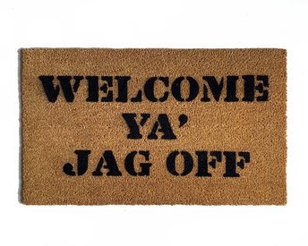 Welcome ya Jag off™ Pittsburgh outdoor coir damn good doormat