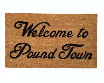 Welcome to Pound Town sex time funny rescue dog rude outdoor mature