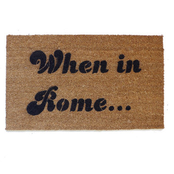 When in Rome Anchorman Ron Burgundy doormat