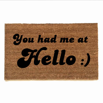 You had me at Hello, Funny, Jerry Maguire doormat, welcome, housewarming,  Welco