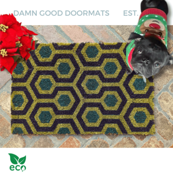 The Shining Hex carpet | Blue Green Doormat