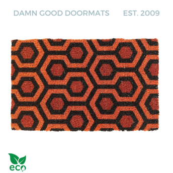 The Shining Hex carpet | Orange Fall Doormat