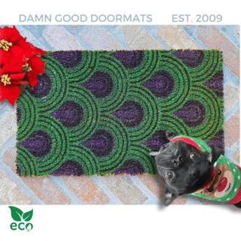 The Shining Art Deco | Purple Green Doormat