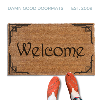 Art Deco Welcome doormat