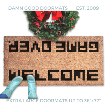 WELCOME / GAME OVER 80's Video Game doormat