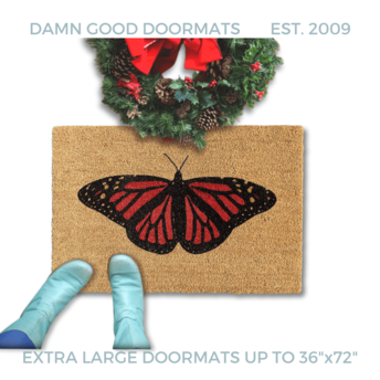 Monarch Butterfly doormat