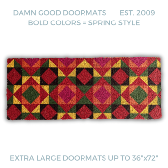 Geometric Spring Doormat | Damn Good Doormats 