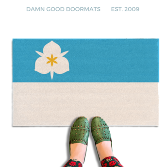 Utah Salt Lake City Flag doormat