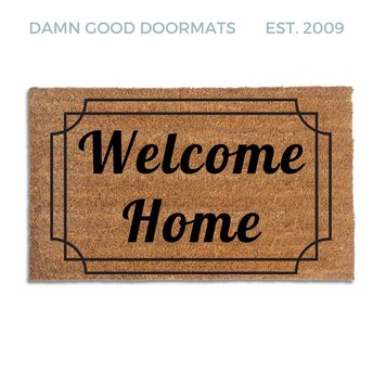 Art Deco Welcome Home doormat