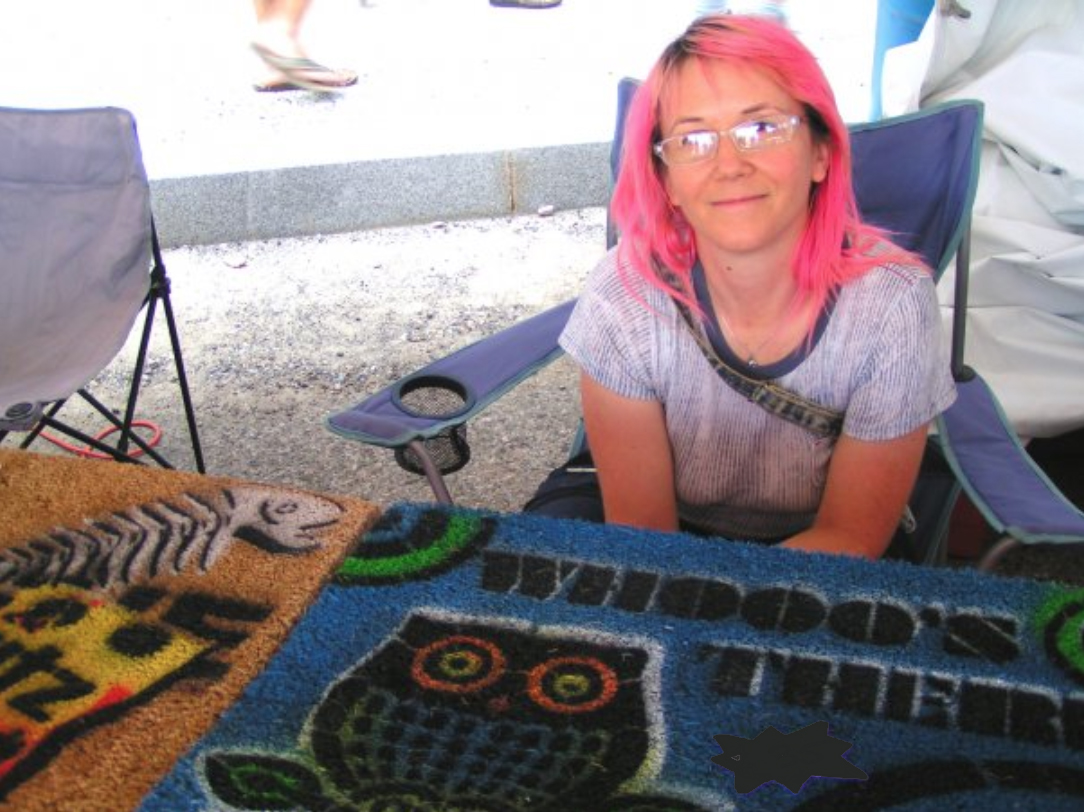 First Damn Good Doormats booth at Artscape, 2009