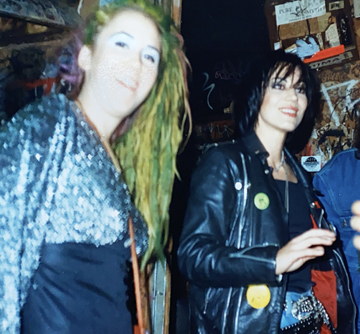 Spoon Popkin with Joan Jett at CBGB's