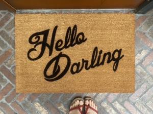 Hello Darling! Vanderpump Rules boho style Bravo TV doormat