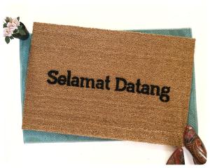 Selamat Datang- Indonesian Welcome doormat