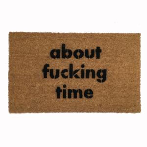 about fucking time F Bomb doormat