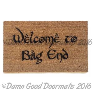 LOTR Bilbo Welcome to Bag End doormat