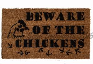 chicken beware barnyard farm pig damn good doormat