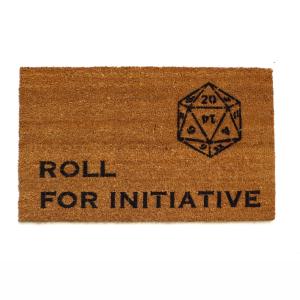Dungeons and Dragons, Roll for initiative RPG doormat 20 sided die