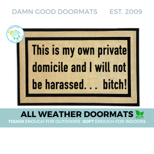 all weather Breaking Bad quote "Private Domicile" doormat