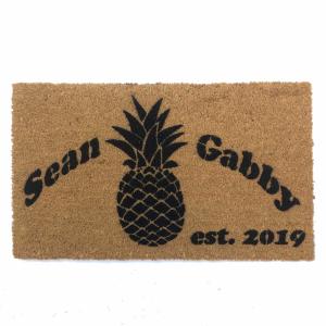 Pineapple boho style doormat