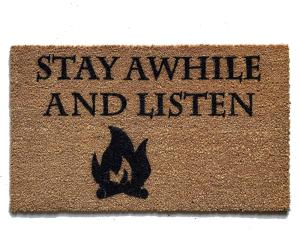 Stay Awhile and Listen Diablo damn good doormat