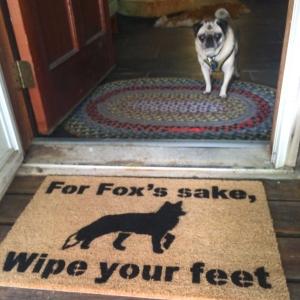 For fox's sake, wipe your feet, funny doormat