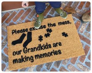 STFU Baby Sleeping | funny new Mom gift door mat