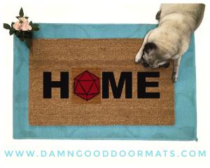 HOME Dungeons and Dragons 20D RPG doormat