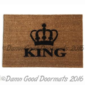 The King crown royal doormat