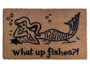 Welcome to the Mermaid Hood funny doormat