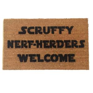 Scruffy Nerf Herders Welcome™ doormat