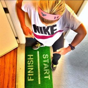 START FINISH runners doormat