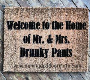 FANCY Pants Parade JoCo Welcome to the Home of Mr. & Mrs. FANCY Pants doormat